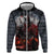 Viking Valhalla Hoodie Norseman and Burning Battlefield - Wonder Print Shop