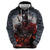 Viking Valhalla Hoodie Norseman and Burning Battlefield - Wonder Print Shop