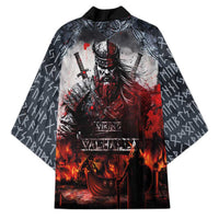 Viking Valhalla Kimono Norseman and Burning Battlefield - Wonder Print Shop