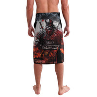 Viking Valhalla Lavalava Norseman and Burning Battlefield - Wonder Print Shop
