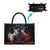 Viking Valhalla Leather Bag Norseman and Burning Battlefield - Wonder Print Shop