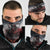 Viking Valhalla Neck Gaiter Norseman and Burning Battlefield - Wonder Print Shop