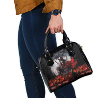 Viking Valhalla Shoulder Handbag Norseman and Burning Battlefield - Wonder Print Shop