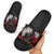 Viking Valhalla Slide Sandals Norseman and Burning Battlefield - Wonder Print Shop