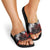 Viking Valhalla Slide Sandals Norseman and Burning Battlefield - Wonder Print Shop