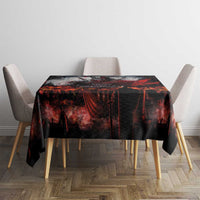 Viking Valhalla Tablecloth Norseman and Burning Battlefield - Wonder Print Shop