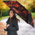 Viking Valhalla Umbrella Norseman and Burning Battlefield - Wonder Print Shop