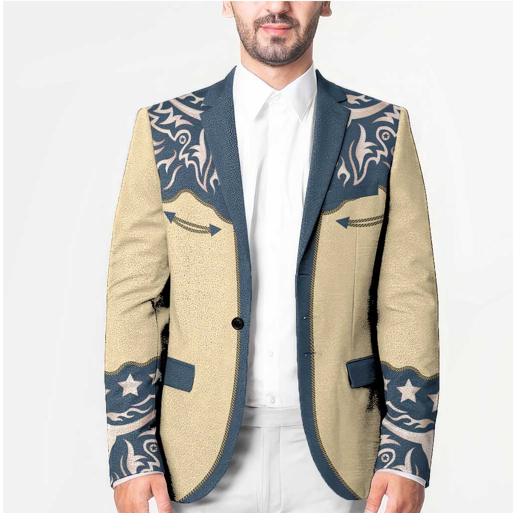 Vintage Western Yoke Shirt Ornament Style Blazer - Wonder Print Shop