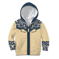 Vintage Western Yoke Shirt Ornament Style Kid Hoodie - Wonder Print Shop