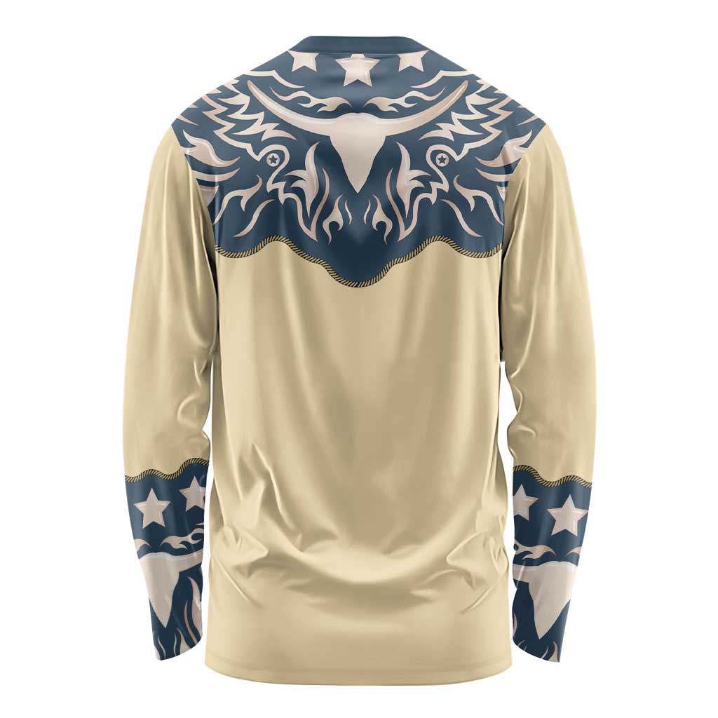 Vintage Western Yoke Shirt Ornament Style Long Sleeve Shirt - Wonder Print Shop