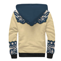 Vintage Western Yoke Shirt Ornament Style Sherpa Hoodie - Wonder Print Shop