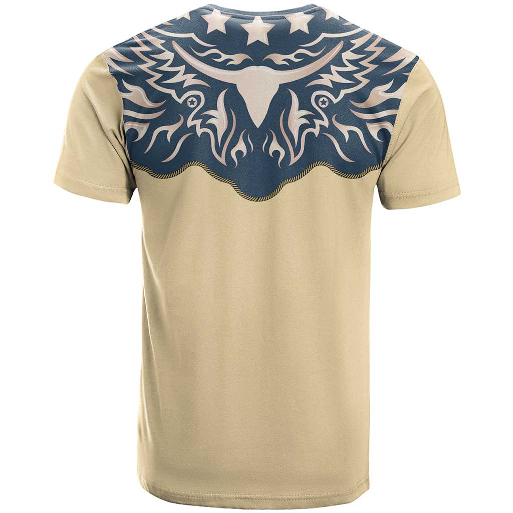 Vintage Western Yoke Shirt Ornament Style T Shirt - Wonder Print Shop