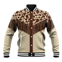 Vintage Western Cow Yoke Shirt Fringe Style Baseball Jacket - Wonder Print Shop
