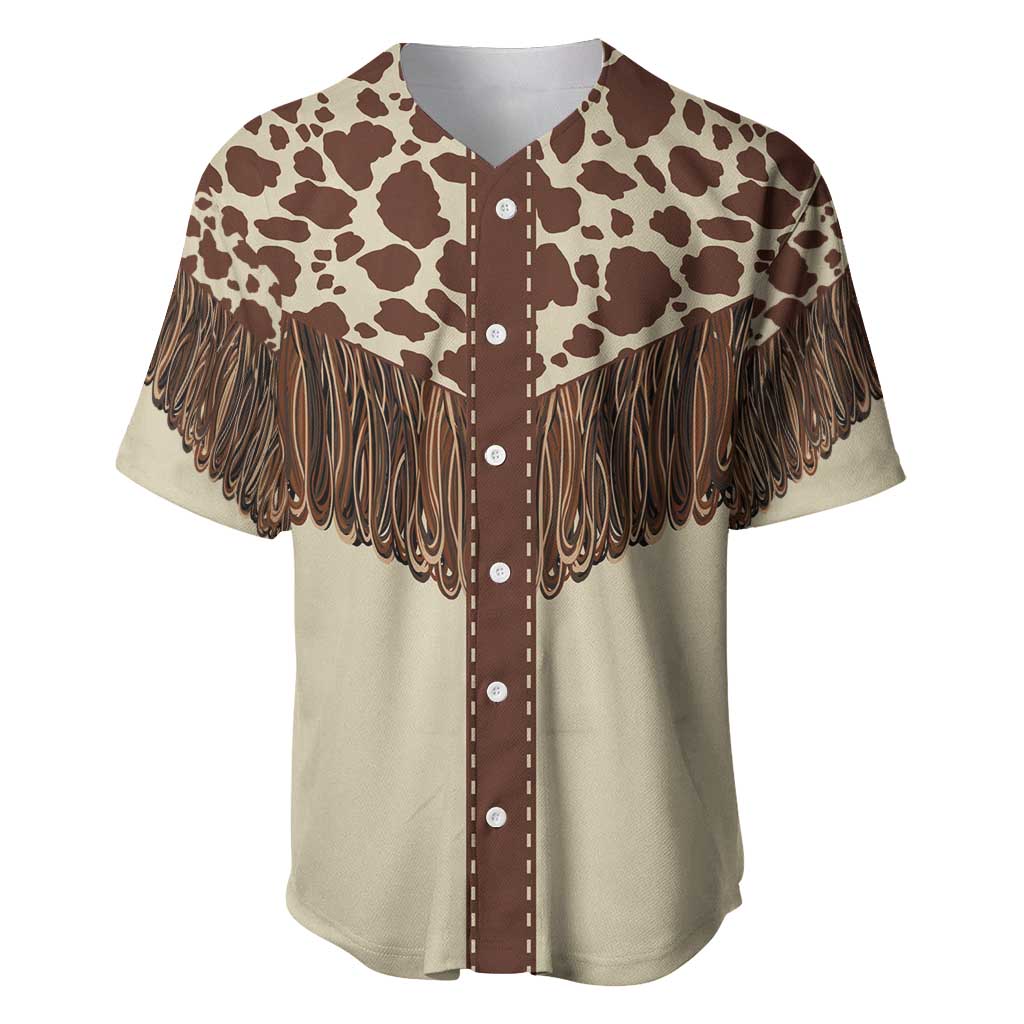Vintage Western Cow Yoke Shirt Fringe Style Baseball Jersey - Wonder Print Shop