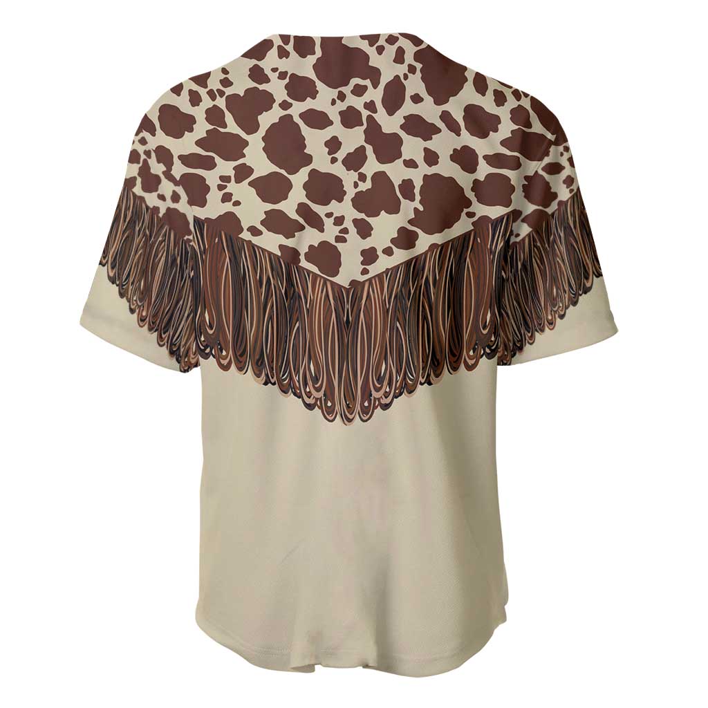 Vintage Western Cow Yoke Shirt Fringe Style Baseball Jersey - Wonder Print Shop