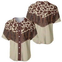 Vintage Western Cow Yoke Shirt Fringe Style Baseball Jersey - Wonder Print Shop
