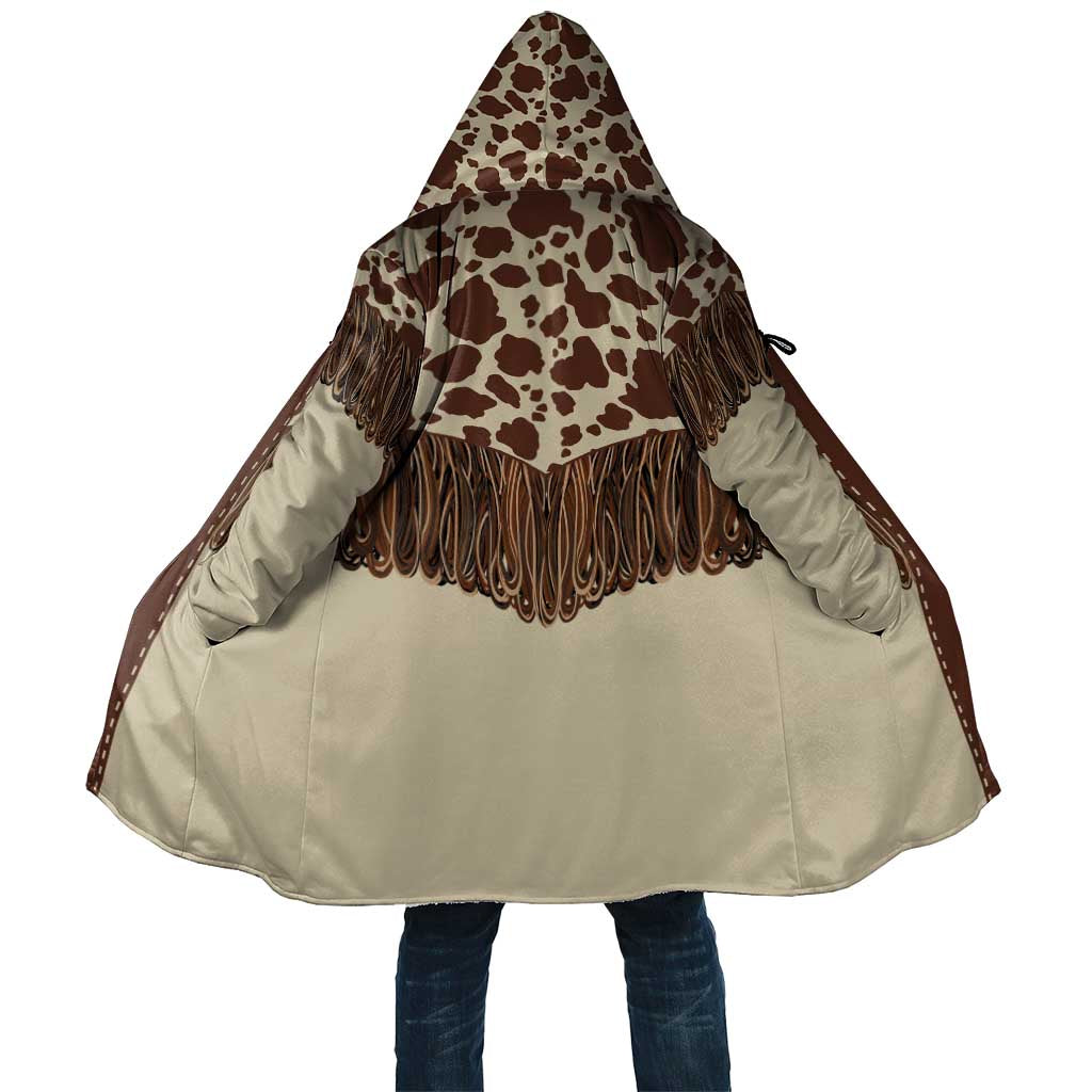 Vintage Western Cow Yoke Shirt Fringe Style Cloak - Wonder Print Shop