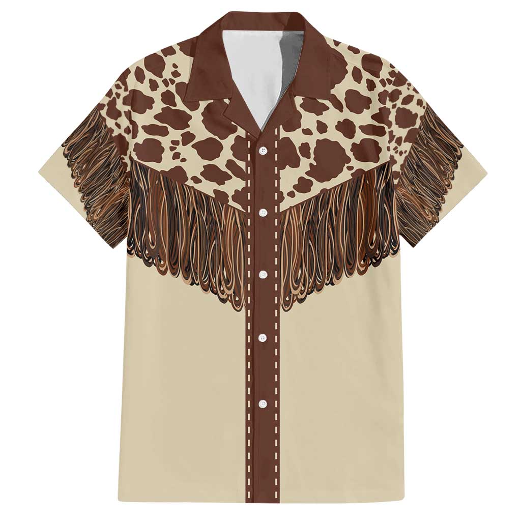 Vintage Western Cow Yoke Shirt Fringe Style Hawaiian Shirt - Wonder Print Shop