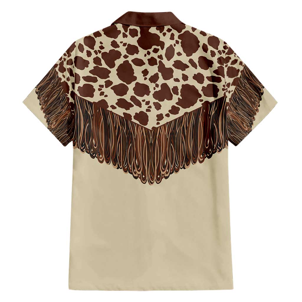 Vintage Western Cow Yoke Shirt Fringe Style Hawaiian Shirt - Wonder Print Shop