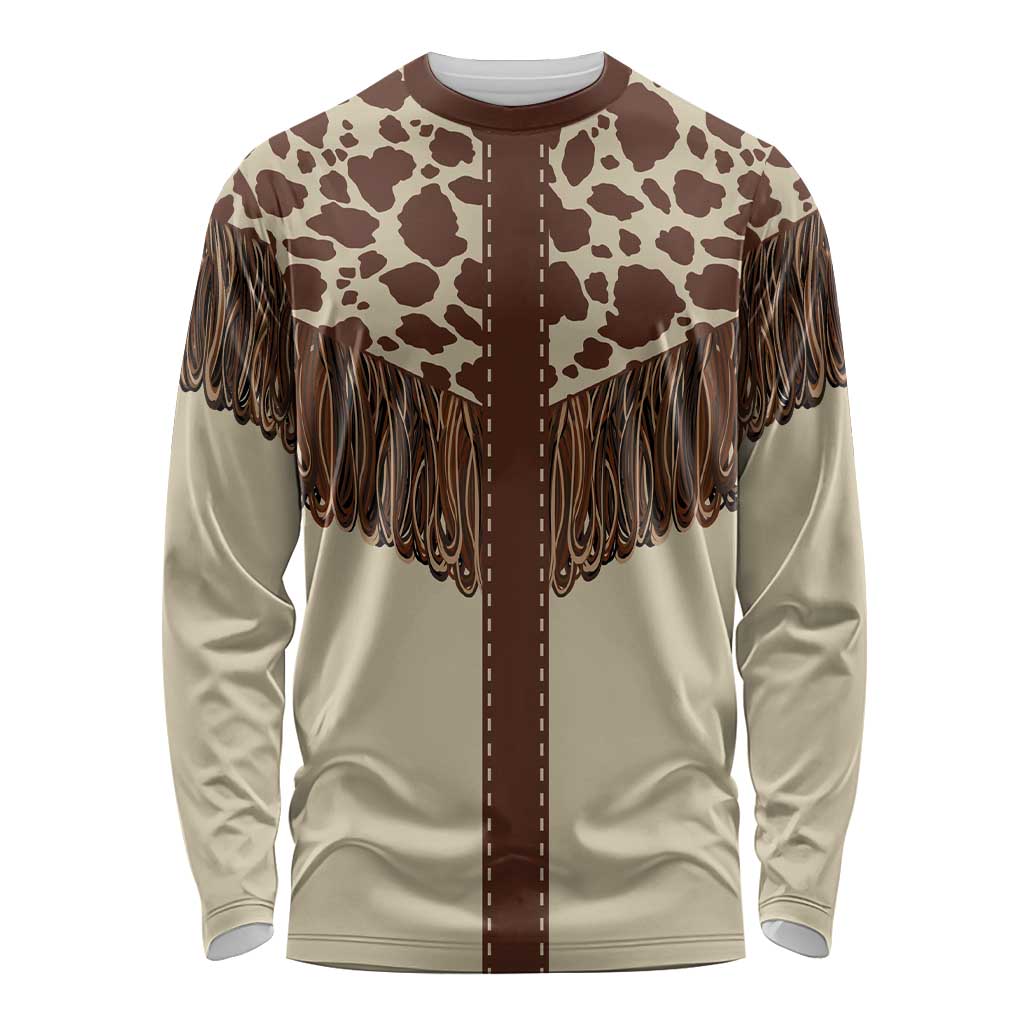 Vintage Western Cow Yoke Shirt Fringe Style Long Sleeve Shirt - Wonder Print Shop