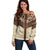 Vintage Western Cow Yoke Shirt Fringe Style Off Shoulder Sweater - Wonder Print Shop