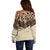 Vintage Western Cow Yoke Shirt Fringe Style Off Shoulder Sweater - Wonder Print Shop