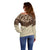 Vintage Western Cow Yoke Shirt Fringe Style Off Shoulder Sweater - Wonder Print Shop