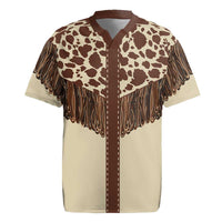 Vintage Western Cow Yoke Shirt Fringe Style Rugby Jersey - Wonder Print Shop