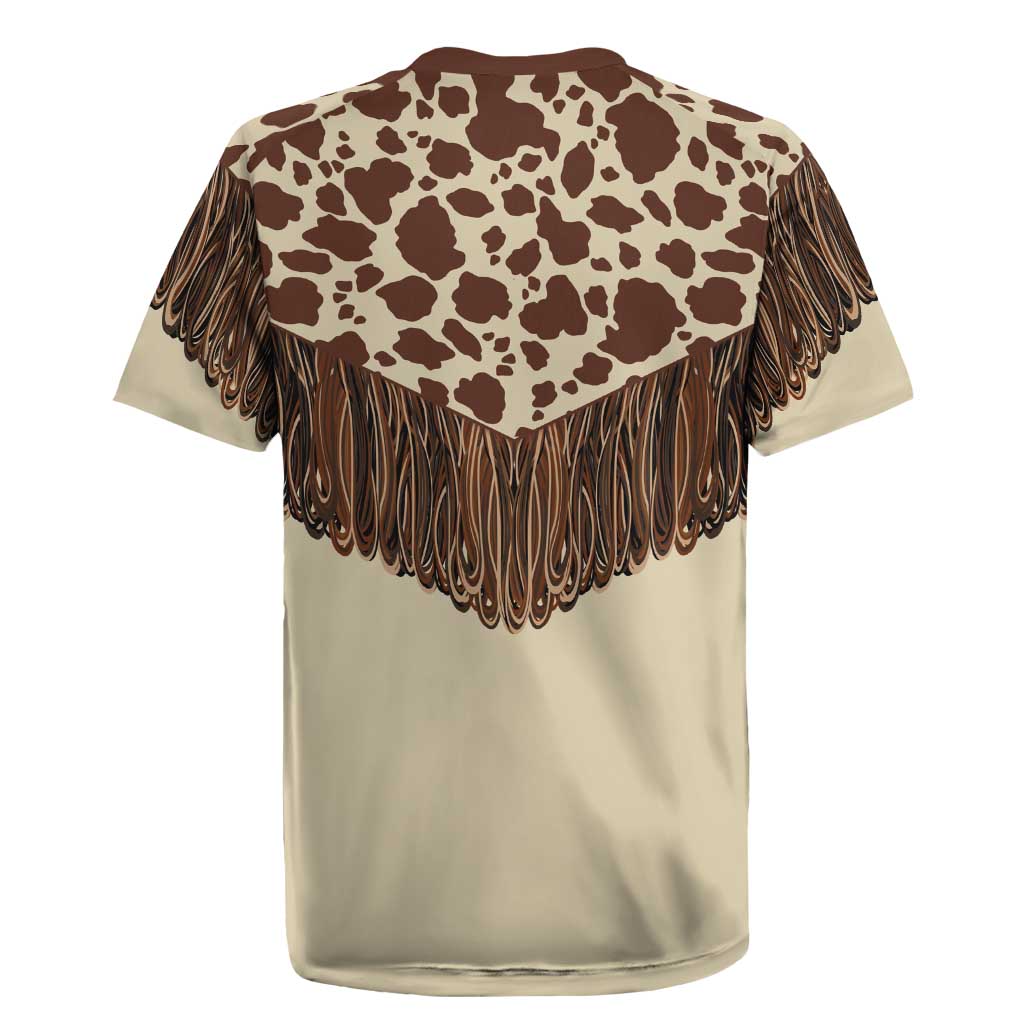 Vintage Western Cow Yoke Shirt Fringe Style Rugby Jersey - Wonder Print Shop