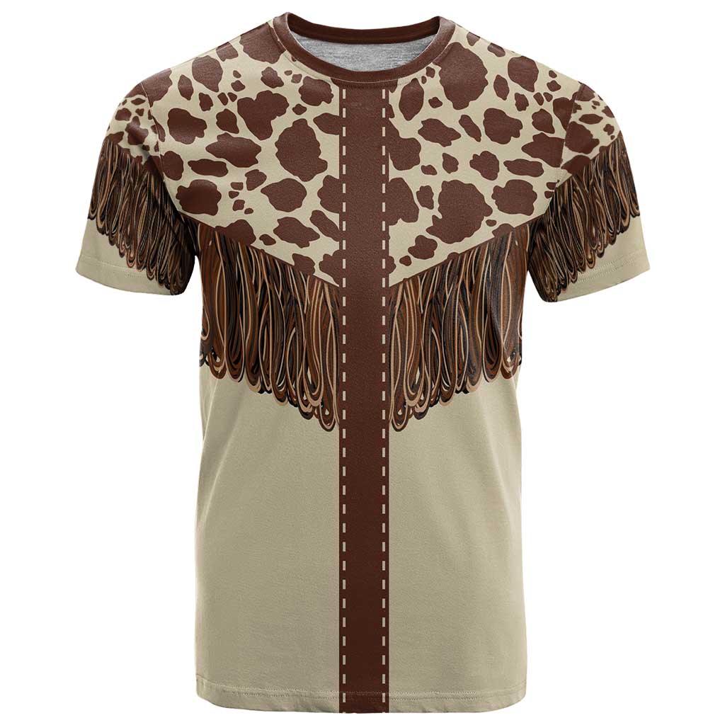 Vintage Western Cow Yoke Shirt Fringe Style T Shirt - Wonder Print Shop