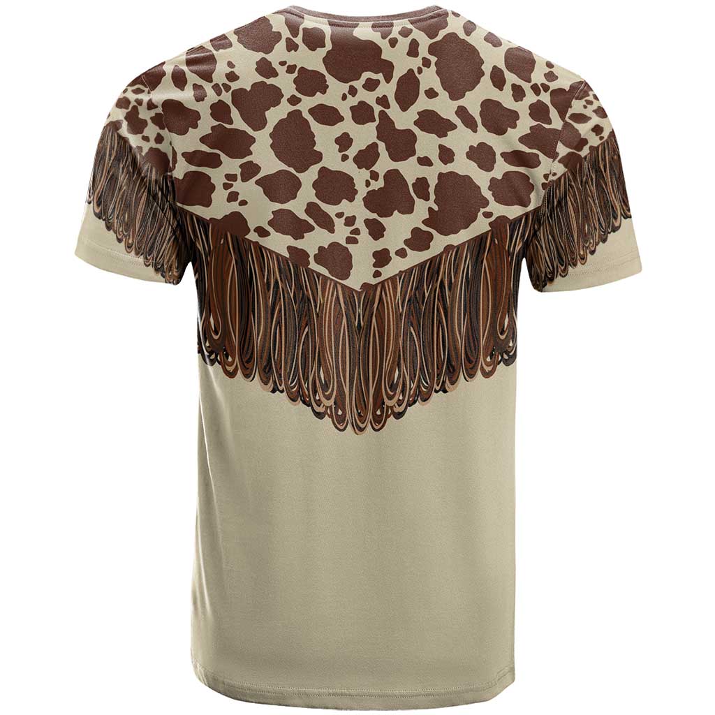 Vintage Western Cow Yoke Shirt Fringe Style T Shirt - Wonder Print Shop