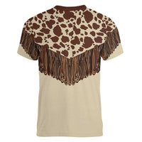 Vintage Western Cow Yoke Shirt Fringe Style Women V-Neck T-Shirt - Wonder Print Shop