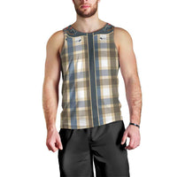 Vintage Western Flowers Yoke Shirt Style Men Tank Top Gingham - Wonder Print Shop
