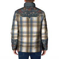 Vintage Western Flowers Yoke Shirt Style Padded Jacket Gingham - Wonder Print Shop