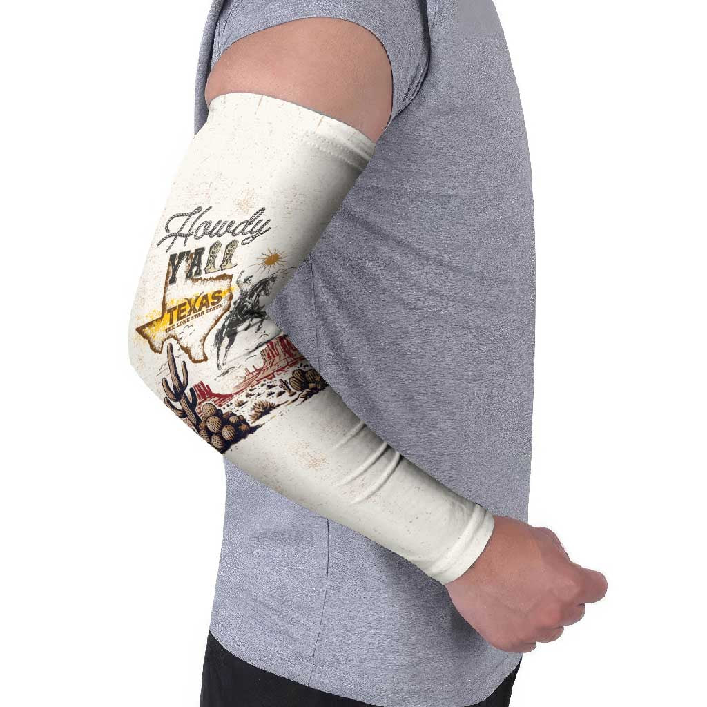 Texas Heritage Vintage Style Arm Sleeves Howdy Y’all and Lone Star State - Wonder Print Shop