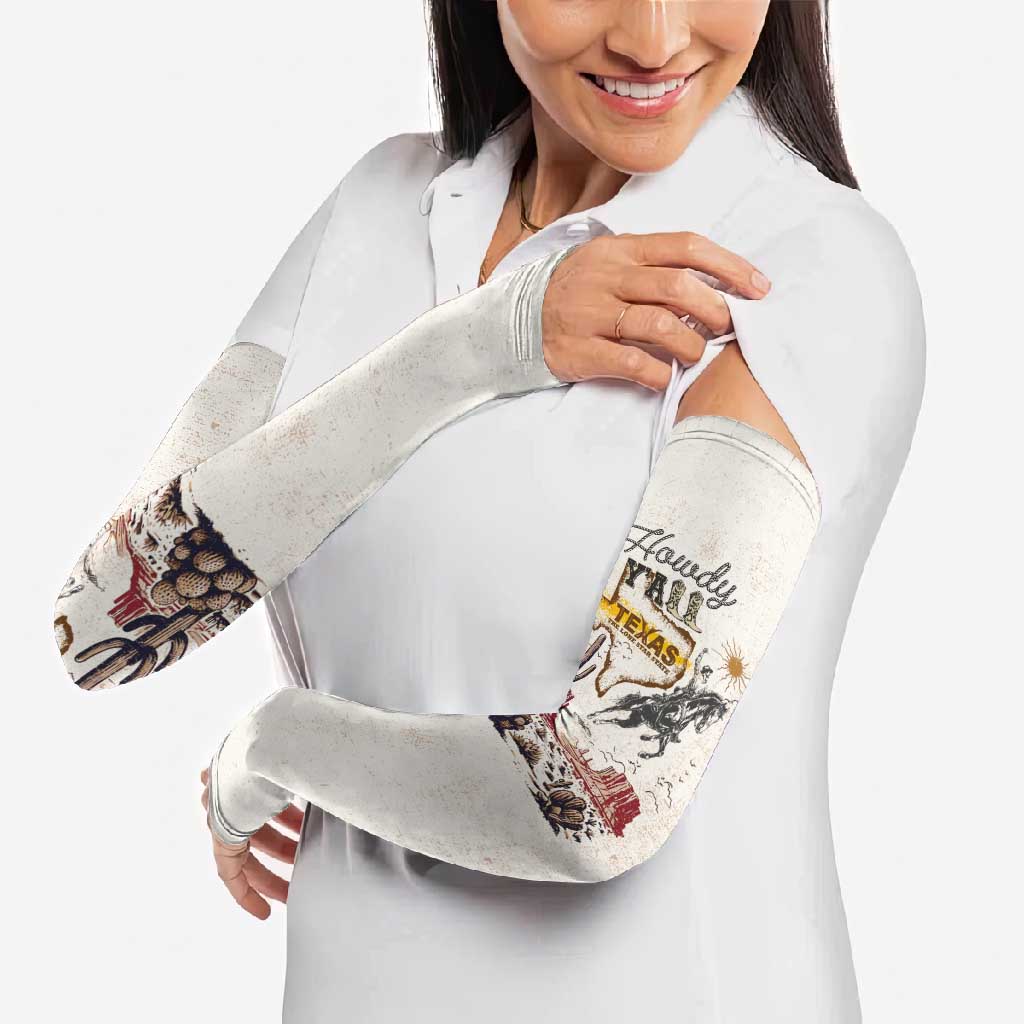 Texas Heritage Vintage Style Arm Sleeves Howdy Y’all and Lone Star State - Wonder Print Shop