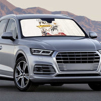 Texas Heritage Vintage Style Auto Sun Shade Howdy Y’all and Lone Star State - Wonder Print Shop