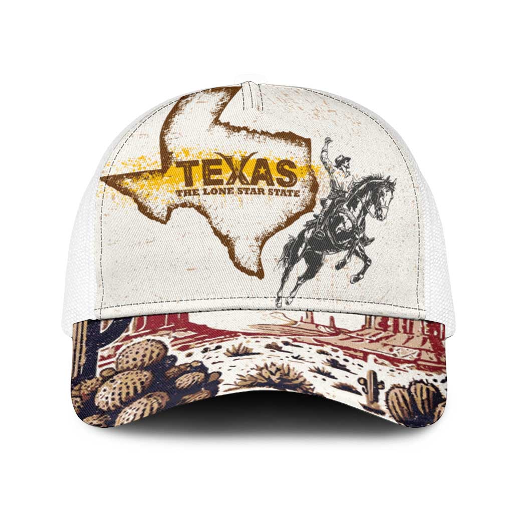 Texas Heritage Vintage Style Baseball Net Cap Howdy Y’all and Lone Star State - Wonder Print Shop