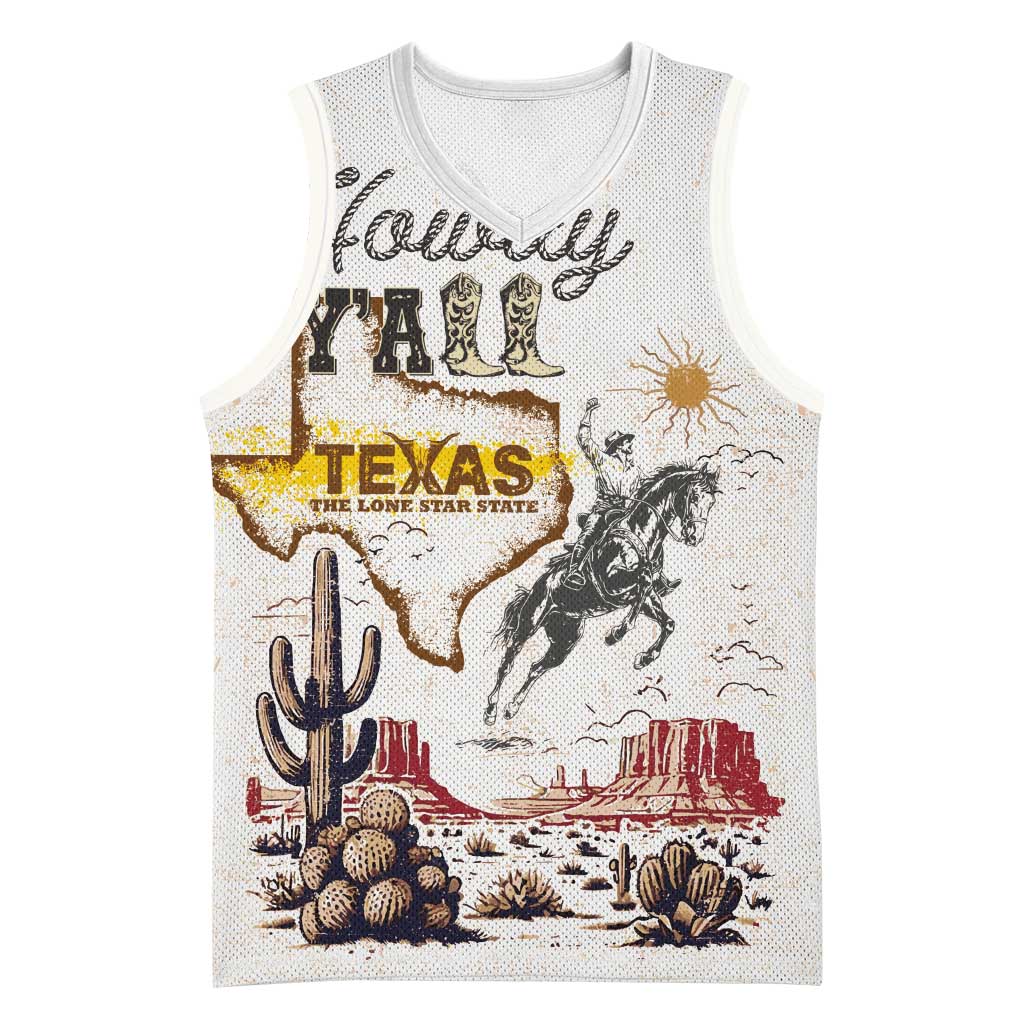 Texas Heritage Vintage Style Basketball Jersey Howdy Y’all and Lone Star State - Wonder Print Shop