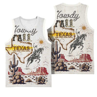 Texas Heritage Vintage Style Basketball Jersey Howdy Y’all and Lone Star State - Wonder Print Shop