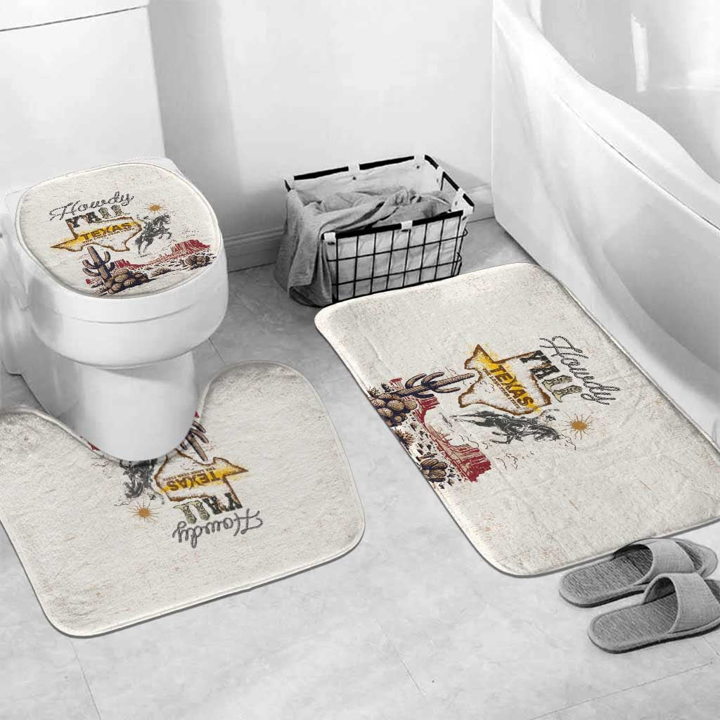 Texas Heritage Vintage Style Bathroom Set Howdy Y’all and Lone Star State - Wonder Print Shop