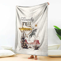 Texas Heritage Vintage Style Blanket Howdy Y’all and Lone Star State - Wonder Print Shop