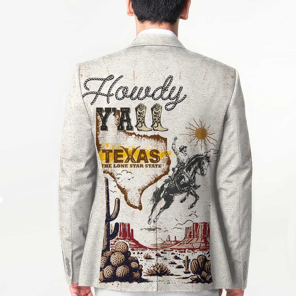 Texas Heritage Vintage Style Blazer Howdy Y’all and Lone Star State - Wonder Print Shop