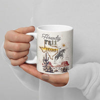 Texas Heritage Vintage Style Ceramic Mug Howdy Y’all and Lone Star State - Wonder Print Shop