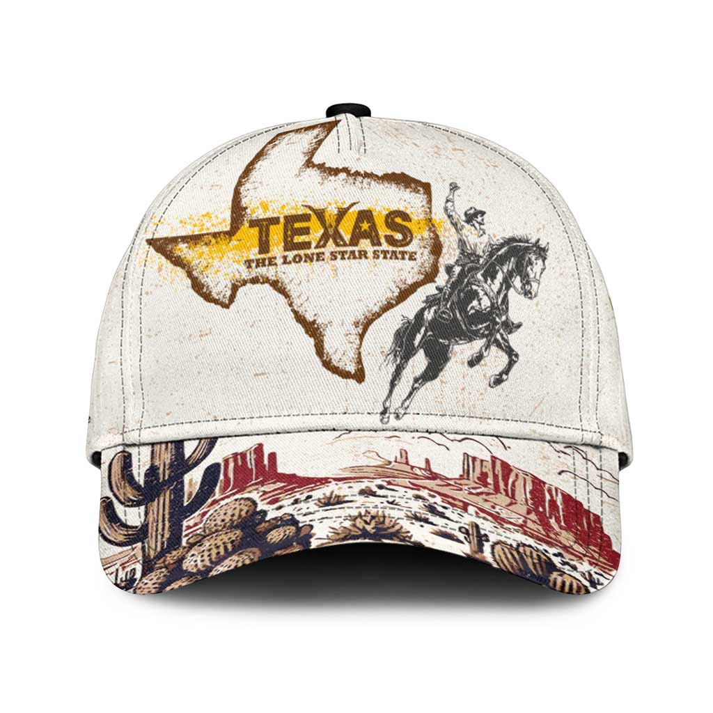 Texas Heritage Vintage Style Classic Cap Howdy Y’all and Lone Star State - Wonder Print Shop