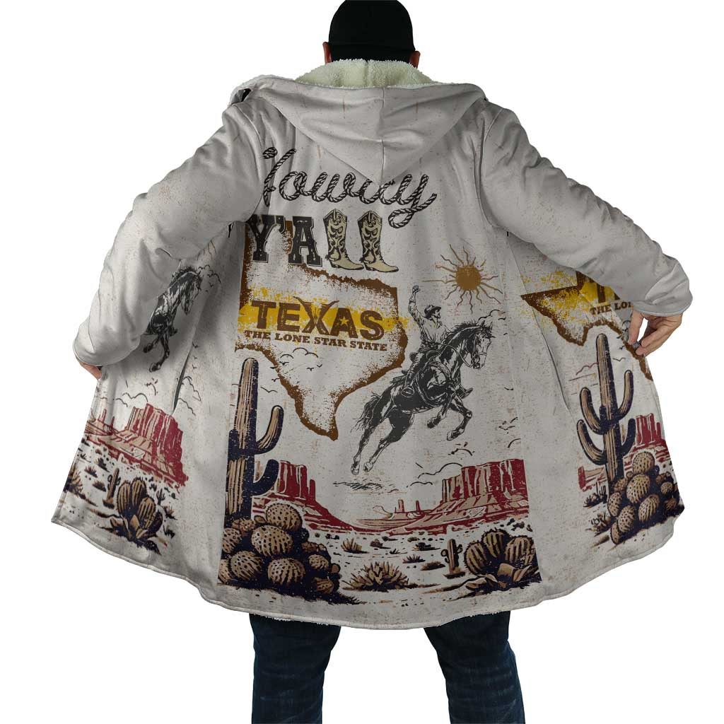 Texas Heritage Vintage Style Cloak Howdy Y’all and Lone Star State - Wonder Print Shop