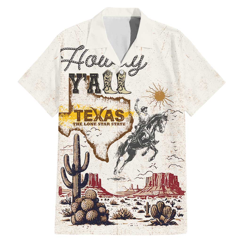 Texas Heritage Vintage Style Family Matching Mermaid Dress and Hawaiian Shirt Howdy Y’all and Lone Star State - Wonder Print Shop