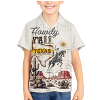 Texas Heritage Vintage Style Family Matching Mermaid Dress and Hawaiian Shirt Howdy Y’all and Lone Star State - Wonder Print Shop