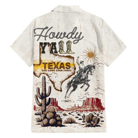 Texas Heritage Vintage Style Family Matching Off The Shoulder Long Sleeve Dress and Hawaiian Shirt Howdy Y’all and Lone Star State - Wonder Print Shop