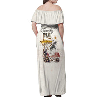 Texas Heritage Vintage Style Family Matching Off Shoulder Maxi Dress and Hawaiian Shirt Howdy Y’all and Lone Star State - Wonder Print Shop